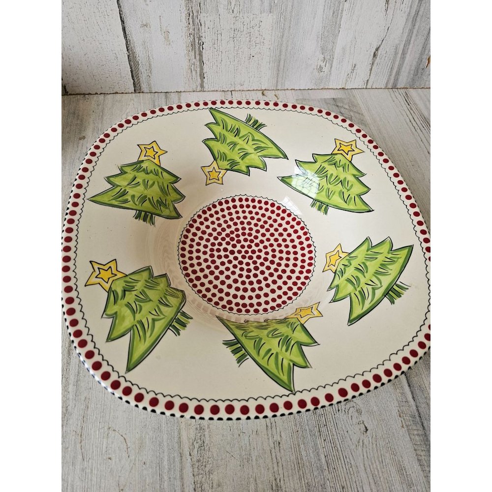 M bagwell simply Xmas tree centerpiece bowl serving large‎ decor